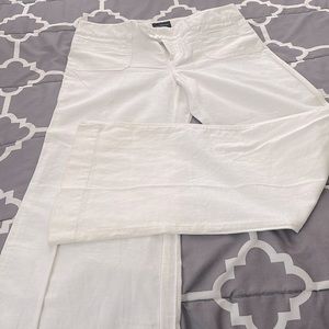 Brand new white linen pants